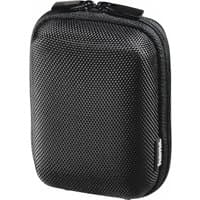 Black Hama 103691 hard shell case with textured surface and dual zippers.
