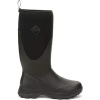 Black Muck Boots Arctic Outpost with high shaft, rugged sole, and pull tab on back.