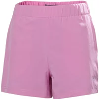 Pink Helly Hansen children's shorts with elastic waistband and smooth fabric.