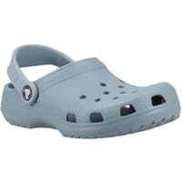 Light blue Crocs Kids' Classic Clog, size Infant 11, with ventilation holes and adjustable heel strap.