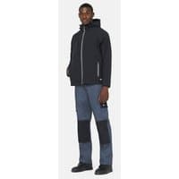 Grey Dickies Everyday Trousers, size 30, with black knee patches, worn by a model, paired with a black jacket.