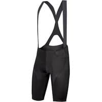 Black Endura Pro SL EGM Bibshorts with ergonomic straps and padded seat for cycling comfort.