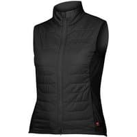 Black Endura Pro SL PrimaLoft women's cycling gilet with quilted front, high collar, and full-length zipper.