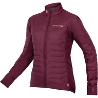 Aubergine Endura Pro SL PrimaLoft women's jacket with quilted pattern, high collar, and full front zipper.