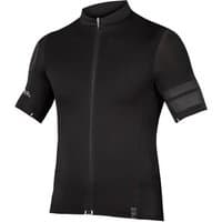 Black Endura Pro SL short sleeve cycling jersey with full front zipper and subtle logo on sleeve.