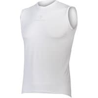 White Endura sleeveless cycling base layer with lightweight, breathable fabric and subtle logo on chest.