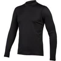 Black Endura Transloft long sleeve cycling base layer with a high collar and fitted design.