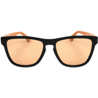 Havaianas Itacare 807 sunglasses with black square frame and orange mirrored lenses, 55 mm size.