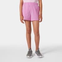 Pink Helly Hansen juniors' shorts with elastic waistband, side pockets, and relaxed fit.