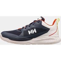 Navy Helly Hansen men’s sneaker with white sole, orange accents, and HH logo on the side.