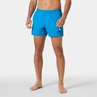 Blue Helly Hansen men's quick-dry swimming trunks, 2XL, with elastic waistband and small logo on left leg.