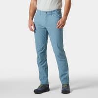 Navy Helly Hansen men's trousers, 5-pocket design, straight fit, belt loops, button closure, and zip fly.