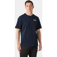 Navy Helly Hansen men's t-shirt with The Ocean Race logo on chest, short sleeves, crew neck, size L.
