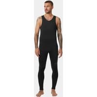 Black Helly Hansen Waterwear Salopette 2.0, sleeveless, full-length, 2XL, with reinforced knee panels.