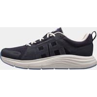 Navy Helly Hansen women’s sneakers with white sole, mesh upper, and lace-up design, featuring subtle branding.