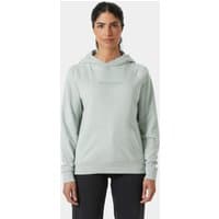 Green Helly Hansen women's hoodie, size XL, with drawstring hood and subtle logo on chest.