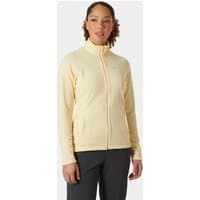 Yellow Helly Hansen women's fleece jacket, full zip, high collar, long sleeves, size L.