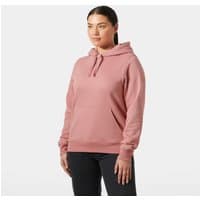 Pink Helly Hansen women's hoodie, XL, with drawstring hood and front kangaroo pocket.
