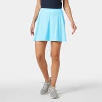 Blue Helly Hansen women's skort, size XS, with flared silhouette and elastic waistband.