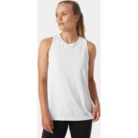 White Helly Hansen women's tank top, sleeveless, lightweight fabric, round neck, size XL.