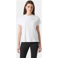 White Helly Hansen women's T-shirt, short sleeves, small logo on chest, size S, part of The Ocean Race collection.