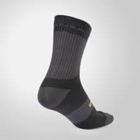 Black Endura Hummvee Waterproof Socks II with ribbed texture, mid-calf length, and subtle logo detailing.