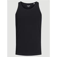 Black Jack & Jones basic tank top, sleeveless with a round neckline, size small.