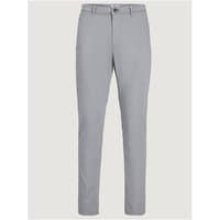 Grey Jack & Jones Marco Bowie chino pants, slim fit, with button closure and belt loops, size 32S.