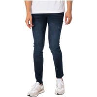 Dark blue skinny jeans by jack & jones, featuring a fitted design and classic five-pocket style.