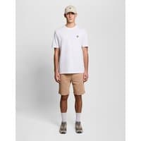 Brown cotton sweat shorts by Lyle & Scott, featuring a relaxed fit and elastic waistband.