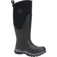 Black Muck Boot Arctic Sport II Tall Women's Wellies, UK 5, with rugged sole and pull tab.