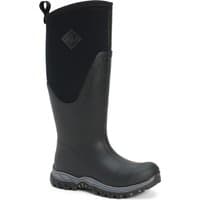 Black Muck Boot MB Arctic Sport II Tall Wellington Boots with rugged sole and pull tab, size UK 9.