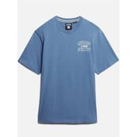 Moonlight blue Superdry&Co Vintage Athletic T-Shirt, medium size, with white chest graphic and crew neck.