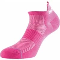 Pink 1000 Mile Ultimate Tactel women's sock with textured knit pattern and ankle height.