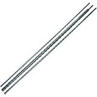 Set of three long silver SDS+ drill bits with spiral flutes, each measuring 1000mm in length.