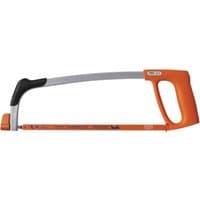 Orange Bahco 317 hacksaw with 300mm blade, ergonomic handle, and black grip.