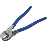 Bluespot Tools 250mm cable cutters with blue rubber grips and curved silver blades.