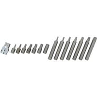 15-piece Bluespot Tools Torx bit set with silver metal bits in varying sizes, arranged in a line.