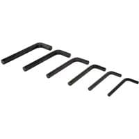 Black Bluespot Tools 15308 6 Piece Jumbo Hex Key Set with L-shaped design in varying sizes.