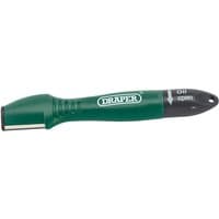 Green Draper GMS T.C.T. Multi-Sharpener with black handle, silver blade, and white logo.