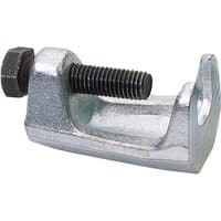 Silver Draper ball joint puller with a 19mm capacity, featuring a U-shaped body and a black threaded bolt.