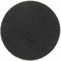 Black circular sanding disc with textured surface for Dremel EZ SpeedClic tool system.