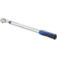 Silver Expert torque wrench with blue handle grip and 1/2in drive, adjustable 40-200Nm settings.