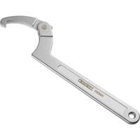 Silver Expert E112603 267mm hinged hook wrench with adjustable jaw and engraved logo on handle.