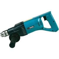 Blue Makita 8406 850W drill with side handle, black grip, and silver chuck, designed for diamond core drilling.