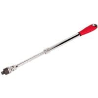 Sealey AK7316 1/2" drive extendable ratcheting breaker bar with a red handle and polished chrome finish.