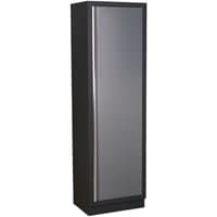 Sealey APMS55 modular floor cabinet, 600mm, tall black frame with sleek silver door and vertical handle.