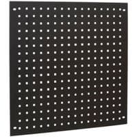 Black Sealey modular back panel with square perforations, 665mm size, designed for tool organization.