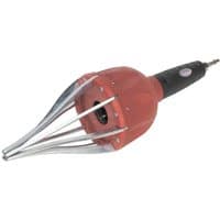 Red and black Sealey CVJ Boot Tool with silver metal prongs and ergonomic handle.