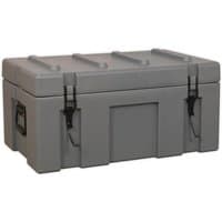 Gray Sealey RMC710 cargo case with black latches, side handles, and a sturdy rectangular design.